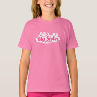 Camiseta Irmã Grande das Gêmeas - Rosa