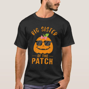 Camiseta Irmã Grande Do Patch - Halloween Da Família Da Abó