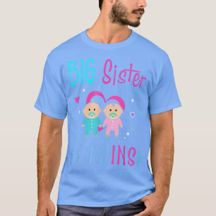 Camiseta Irmã Grande Para Garota Gêmea