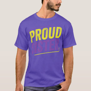 Camiseta Irmã LGBT Enby Irmã Orgânica Não Binária Ally