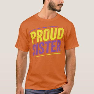 Camiseta Irmã LGBT Enby Irmã Orgânica Não Binária Ally