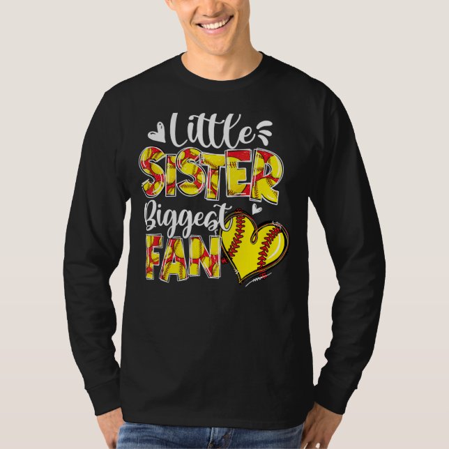 Camiseta Irmã Maior Fann Softball Irmã (Frente)