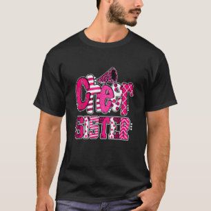 Camiseta Irmã Mais Alta Impressão Fã Leopardo E Pom