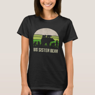 Camiseta Irmã Mais Engraçada 6 Crianças Cub Sis Big Sister