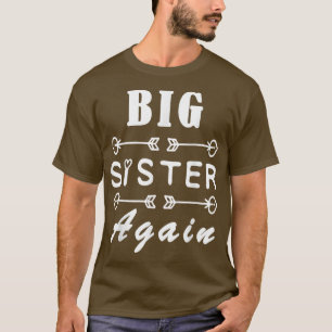 Camiseta Irmã mais uma vez para meninas com Arrow Engraçado