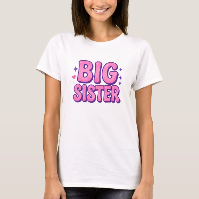 Camiseta irmã mais velha  (Frente)