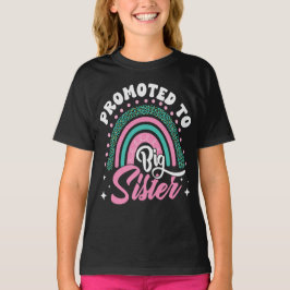 Camiseta Irmã Mais Velha Arco-Íris Promovida ao Anúncio de