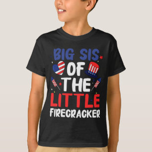 Camiseta Irmã mais velha da família engraçada do petardo