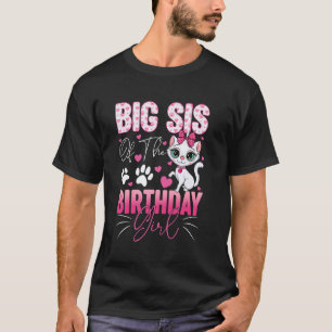 Camiseta Irmã Mais Velha Da Gata Gatinha Família Da Garota