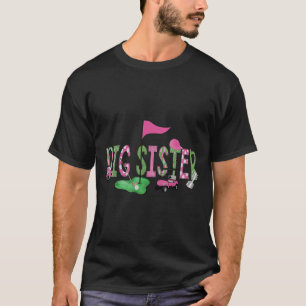 Camiseta Irmã Mais Velha de Golfe Nk Hole In One Golfe Aniv