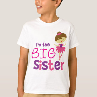 Camiseta Irmã mais velha do balé da dança