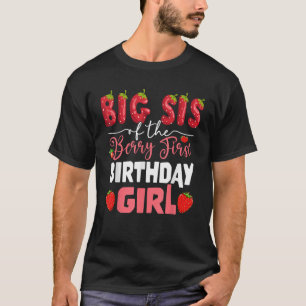 Camiseta Irmã mais velha do Primeiro Aniversário da Menina