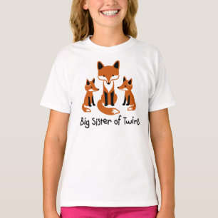 Camiseta Irmã mais velha dos gêmeos - t-shirt do Fox da