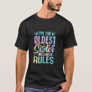 Camiseta Irmã Mais Velha Eu Torno As Regras Engraçadas Cois