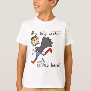 Camiseta Irmã mais velha meus t-shirt e presentes do heró