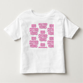 Camiseta Irmã Mais Velha Rosa e Branco