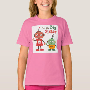 Camiseta Irmã mais velha - t-shirt retros da família do
