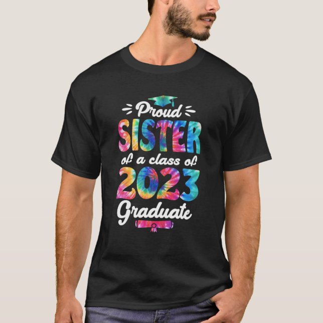 Camiseta Irmã Mais velho 2023 Orgulhosa De Uma Classe De 20 (Frente)