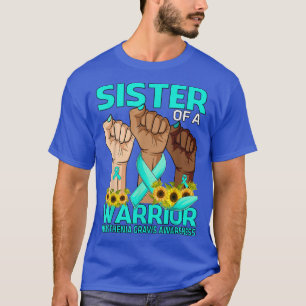 Camiseta Irmã Mão De Uma Miastenia Guerreira Gravis Awarene
