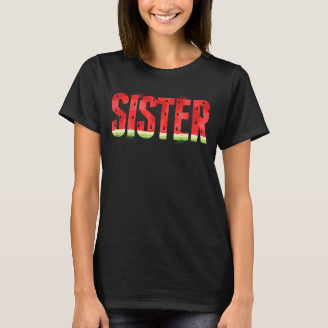 Camiseta Irmã Melancia Summer Fruta Matando Bir (Frente)