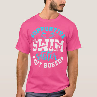 Camiseta Irmã natação De Nadação Apoiante Irmã De Nadar Nad
