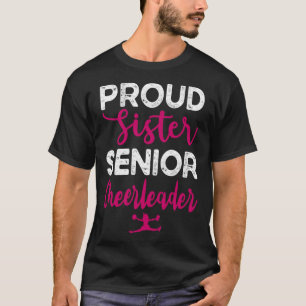 Camiseta Irmã orgulhosa, cheerleader de claque mais velho