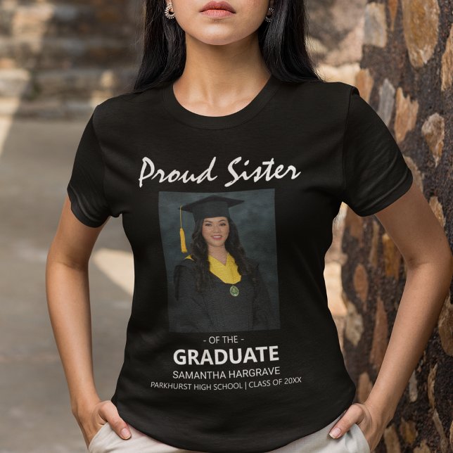 Camiseta Irmã Orgulhosa Da Graduada | Foto (Criador carregado)