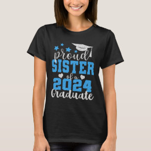 Camiseta Irmã Orgulhosa De 2024 Formando Incrível Colle