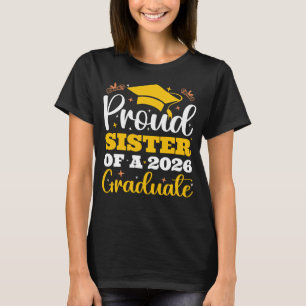 Camiseta Irmã Orgulhosa De Um Ano De 2026 Personalizado Gra