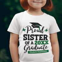 Irmã Orgulhosa de um boné verde-formando 2022 T-