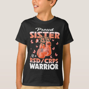 Camiseta Irmã Orgulhosa De Um Boxin De Sensibilização Do Gu