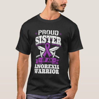 Camiseta Irmã Orgulhosa De Um Guerreiro Contra Anorexia Rou