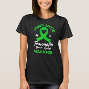 Camiseta Irmã Orgulhosa De Um Guerreiro Traumático Ferido C