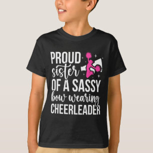 Camiseta Irmã Orgulhosa De Uma Cheerleader Irmã Cheer Irmã