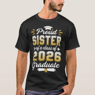 Camiseta Irmã Orgulhosa De Uma Classe De Mais velho 2026 Pa