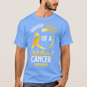 Camiseta Irmã Orgulhosa De Uma Irmã Guerreira Cancer Da Inf
