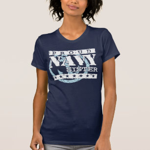 Camiseta Irmã orgulhosa do marinho
