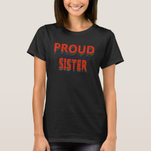 Camiseta Irmã Orgulhosa Lésbica Gay Bissexual Transexual Lg