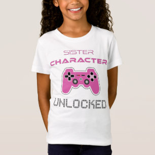 Camiseta Irmã Primeira Vez: Caractere Irmã Desbloqueado