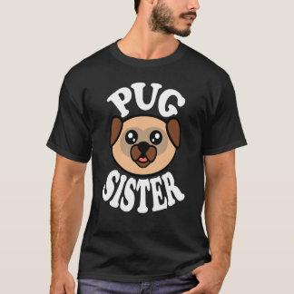 Camiseta Irmã Pug Fofa