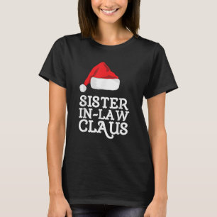 Camiseta Irmã sogra Claus Festa de Natal Engraçada