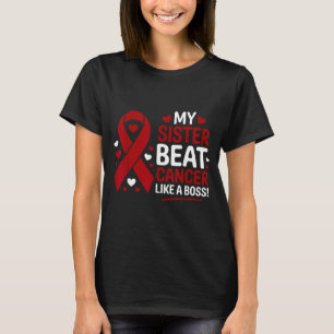 Camiseta Irmã venceu o câncer como uma chefe mieloma múltip