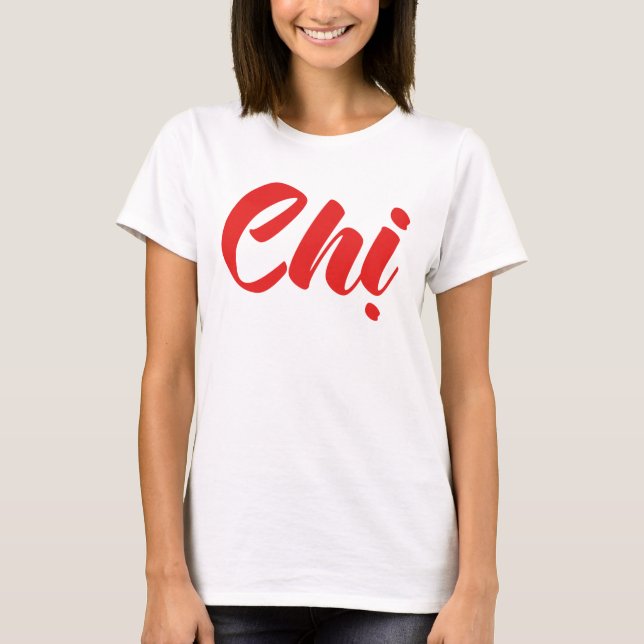 Camiseta Irmã vietnamita - Língua de reforma do Tijng (Frente)