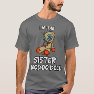 Camiseta Irmã Voo Doll Halloween Matching Family