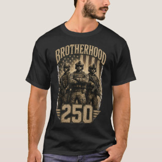 Camiseta Irmandade 250 Patriótico Militar Americano