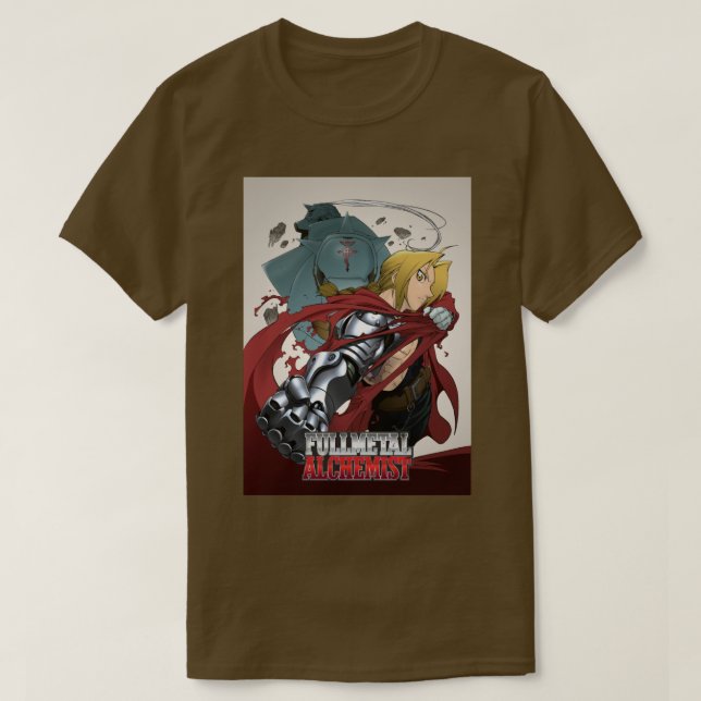 Camiseta Irmandade alquimista Fulmetal 5 (Frente do Design)