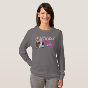 Camiseta Irmandade é global, mês de história das mulheres