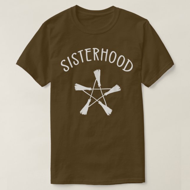 Camiseta Irmandade Pentagram Wiccan Cheeky Witc (Frente do Design)