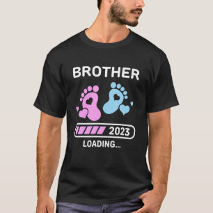 Camiseta Irmão 2023 Carregando Anúncio de Gravidez Novo Br