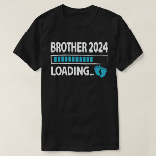 Camiseta Irmão 2024 Carregando Futuro Engraçado Irmão A Ser